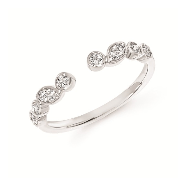 Diamond Open Ring Wrap in 14K White Gold Holly McHone Jewelers Astoria, OR