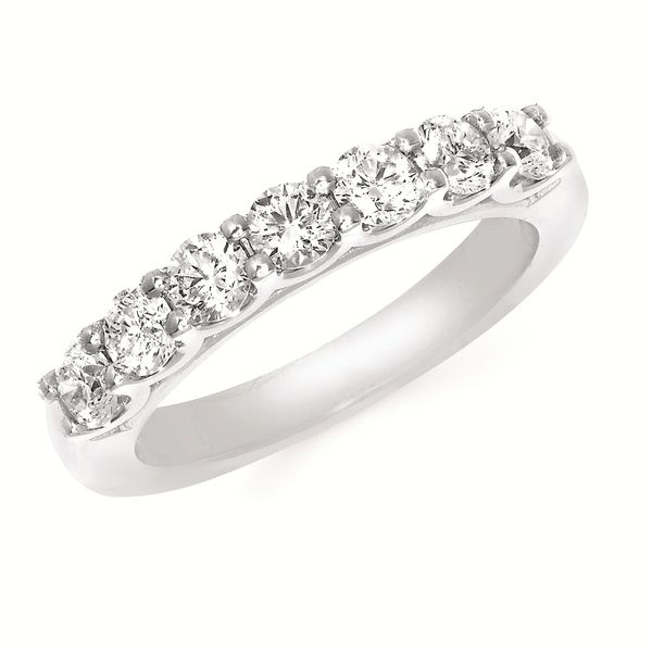 7 Diamond White Gold Wedding Anniversary Band 1 Carat Holly McHone Jewelers Astoria, OR