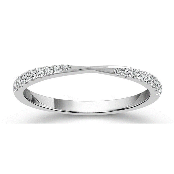 Diamond Wedding Anniversary Band in 14K White Gold 0.17 Carat Holly McHone Jewelers Astoria, OR