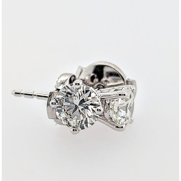 SINGLE Diamond Stud Earring in 14K White Gold Holly McHone Jewelers Astoria, OR