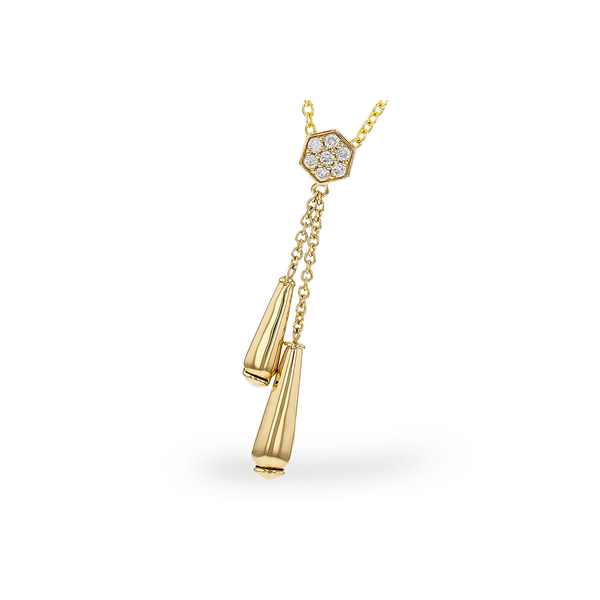 Diamond Lariat Style Necklace in 14K Gold Holly McHone Jewelers Astoria, OR