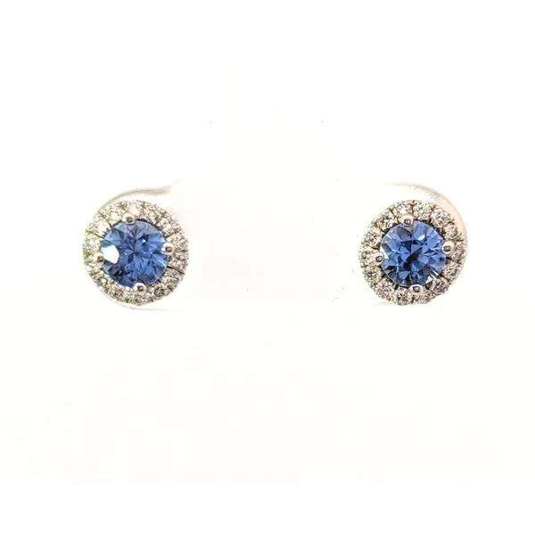 Sterling Silver Sapphire Stud Earrings Holly McHone Jewelers Astoria, OR