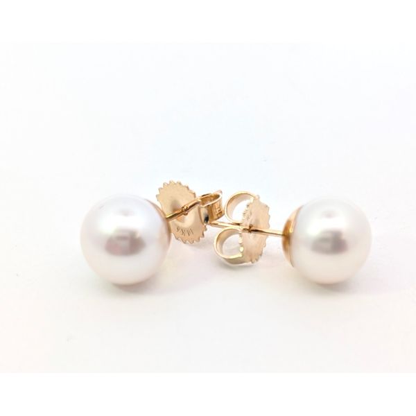 Holly McHone Freshwater Pearl Stud Earrings in 14K Gold Holly McHone Jewelers Astoria, OR