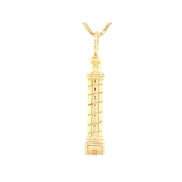 Holly McHone Custom Astoria Column Pendant in 14K Gold Holly McHone Jewelers Astoria, OR
