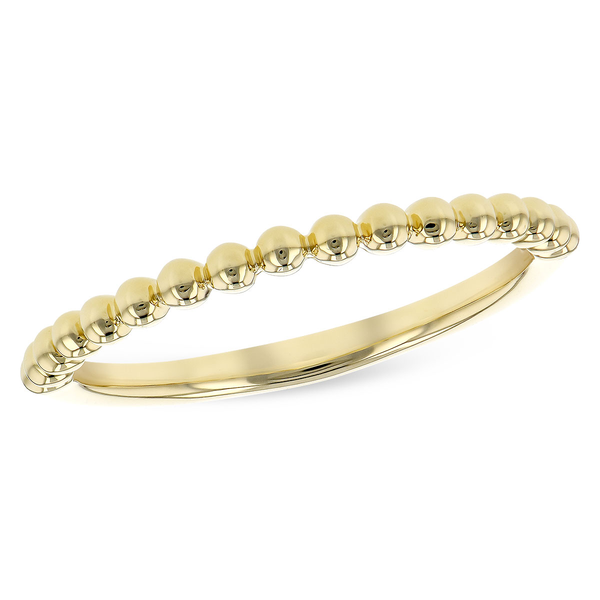 14 Karat Gold Beaded Stacker Fashion Ring Holly McHone Jewelers Astoria, OR