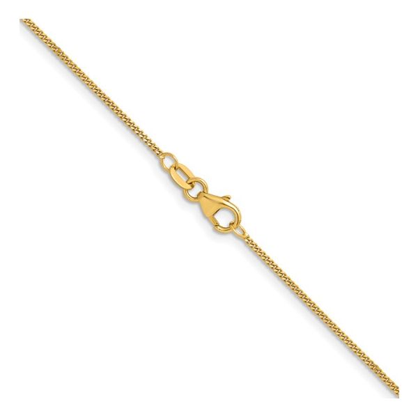 14K Yellow Gold Solid Curb Chain Image 2 Holly McHone Jewelers Astoria, OR