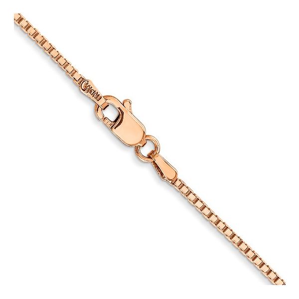 14K Rose Gold Box Chain Image 2 Holly McHone Jewelers Astoria, OR