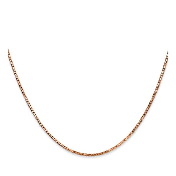 14K Rose Gold Box Chain Image 3 Holly McHone Jewelers Astoria, OR