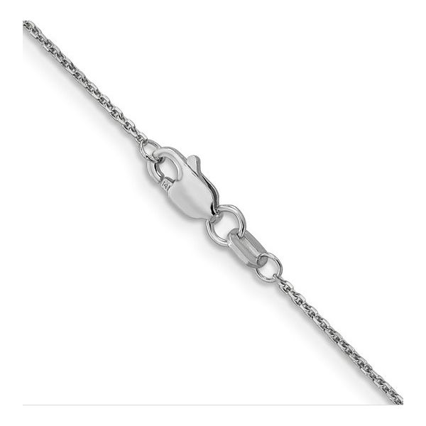 14K White Gold Diamond-Cut Cable Chain Holly McHone Jewelers Astoria, OR