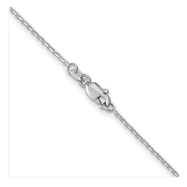 14K White Gold Diamond-Cut Cable Chain Holly McHone Jewelers Astoria, OR