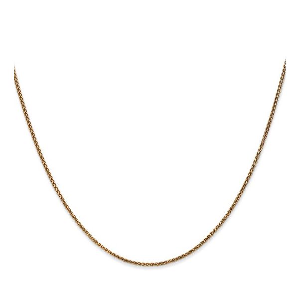 14K Gold Diamond-Cut Spiga Wheat Chain Image 3 Holly McHone Jewelers Astoria, OR