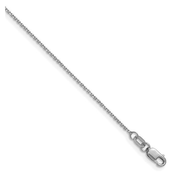 14K White Gold Round Cable Chain Holly McHone Jewelers Astoria, OR