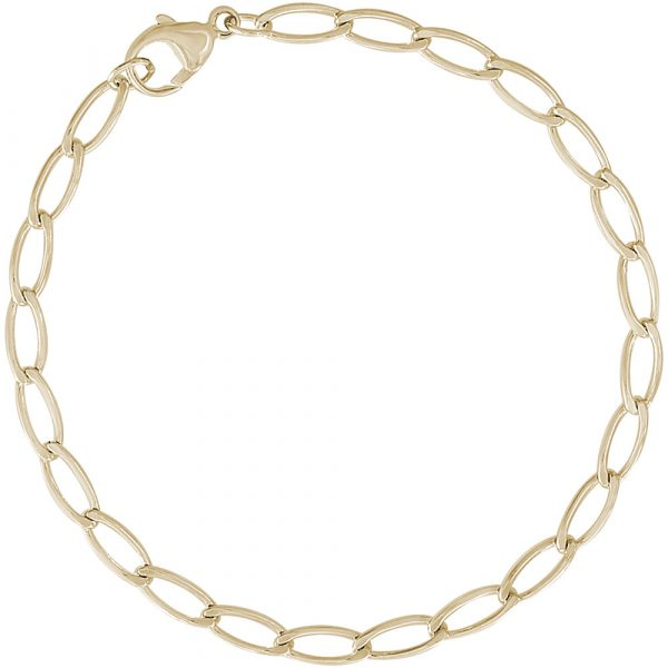 10 Karat Gold Oval Link Bracelet Holly McHone Jewelers Astoria, OR