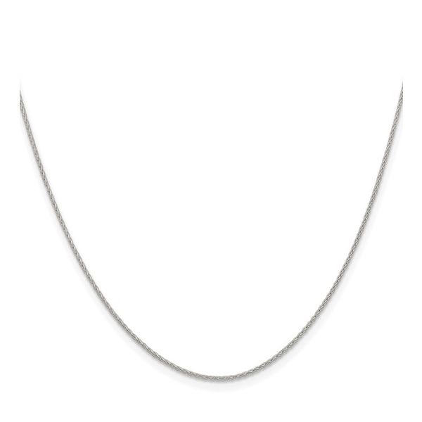 Sterling Silver Diamond-Cut Spiga Wheat Chain Image 2 Holly McHone Jewelers Astoria, OR
