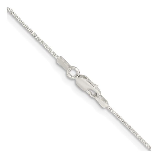 Sterling Silver Spiga Wheat Chain 18