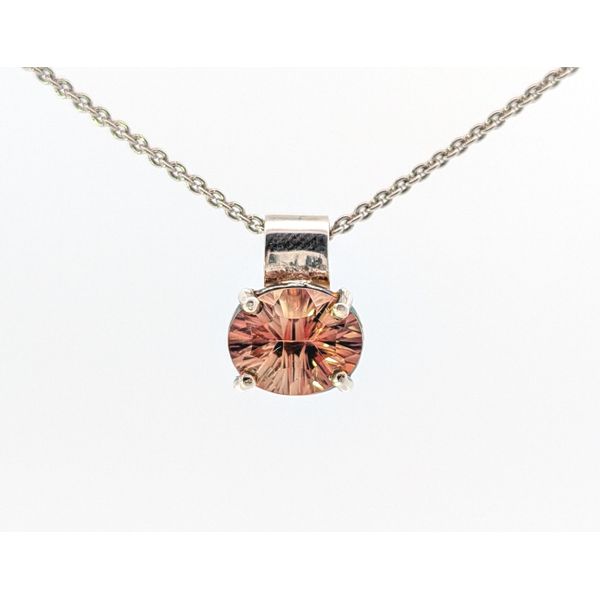 Oregon Sunstone Sterling Silver Pendant Holly McHone Jewelers Astoria, OR