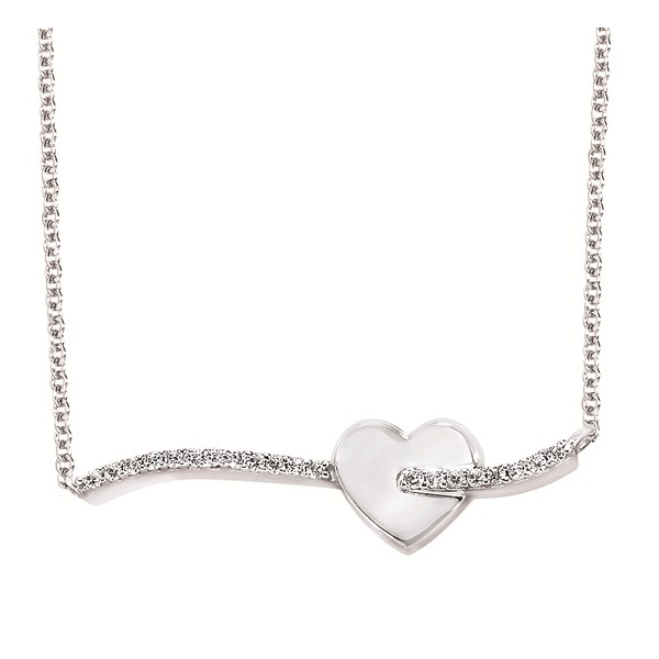 Sterling Silver and Diamond Bar Necklace Holly McHone Jewelers Astoria, OR