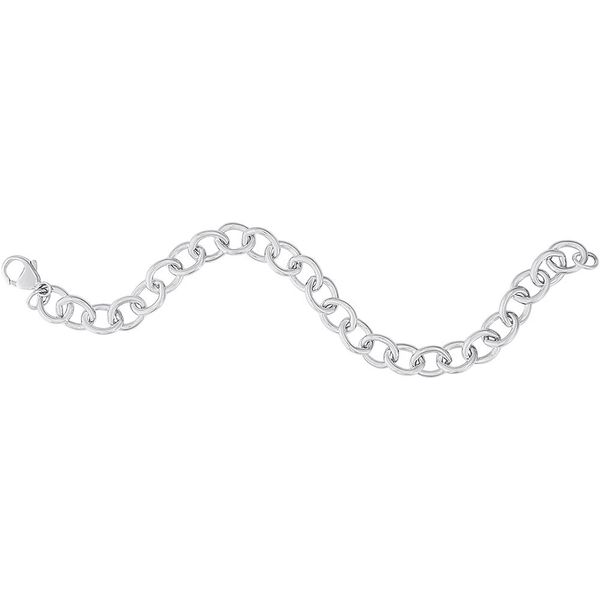 Sterling Silver Open Cable Link Bracelet Image 2 Holly McHone Jewelers Astoria, OR