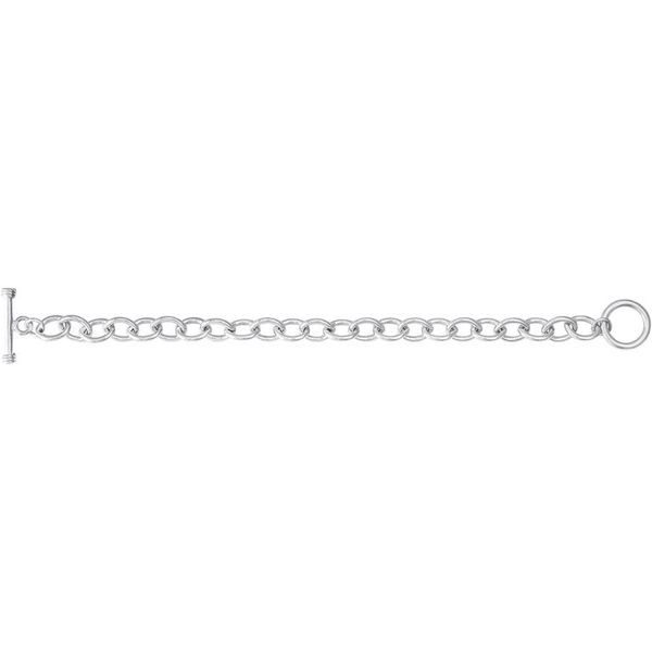 Sterling Silver Open Cable Link Bracelet Image 2 Holly McHone Jewelers Astoria, OR