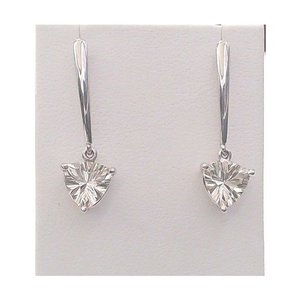 Oregon Sunstone Drop Earrings in Sterling Silver Holly McHone Jewelers Astoria, OR