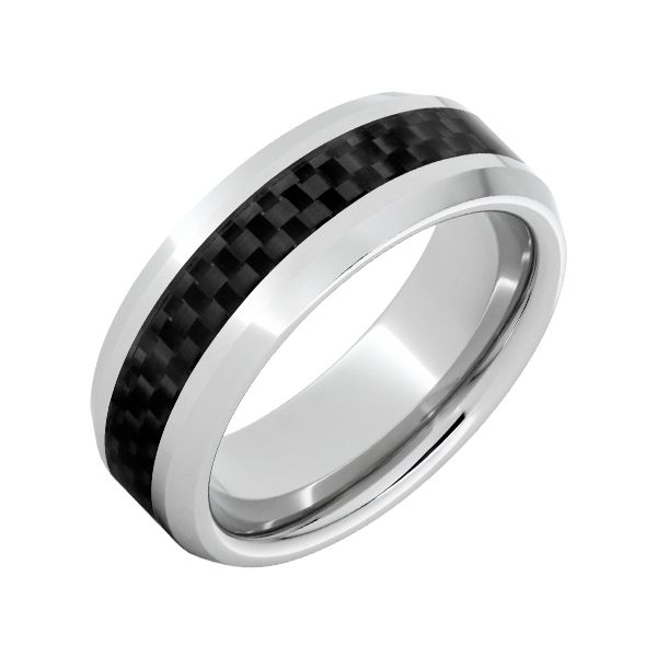 Serinium & Carbon Fiber Wedding Band Size 10.5 Holly McHone Jewelers Astoria, OR