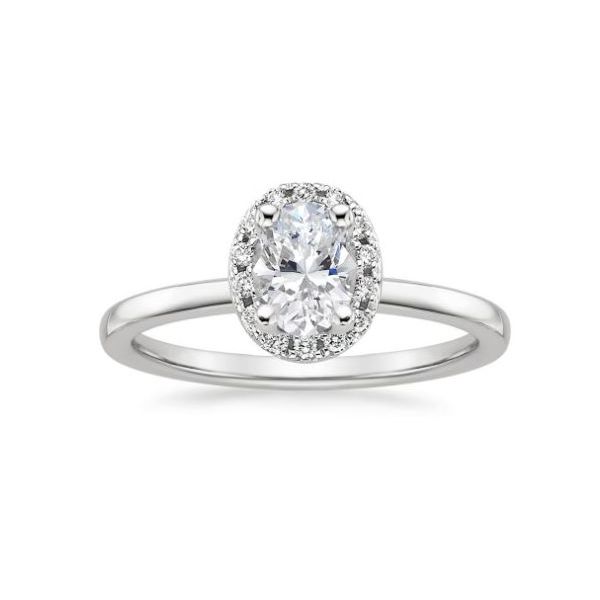 Classic Oval Halo Engagement Ring Holtan's Jewelry Winona, MN