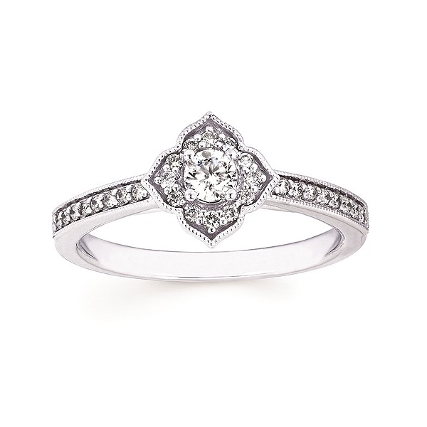 Vintage Style Engagement Ring Holtan's Jewelry Winona, MN