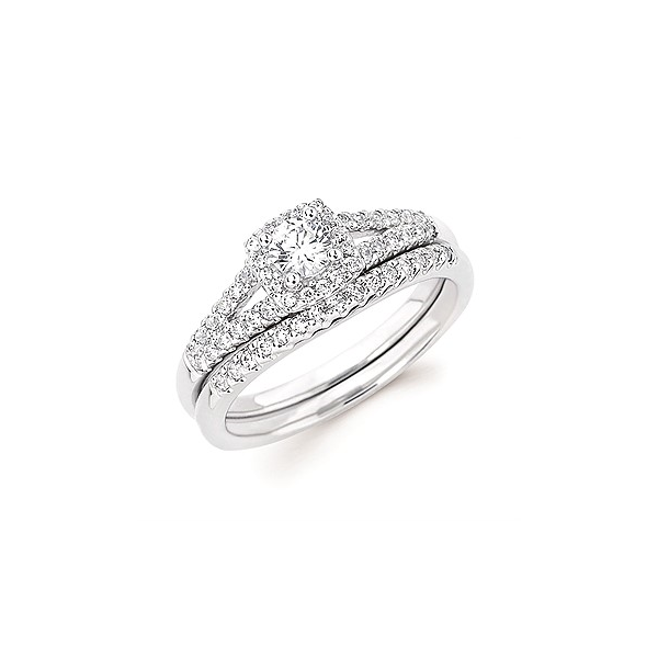Petite Split Shank Halo Engagement Ring *Wedding Band Sold Separately* Holtan's Jewelry Winona, MN