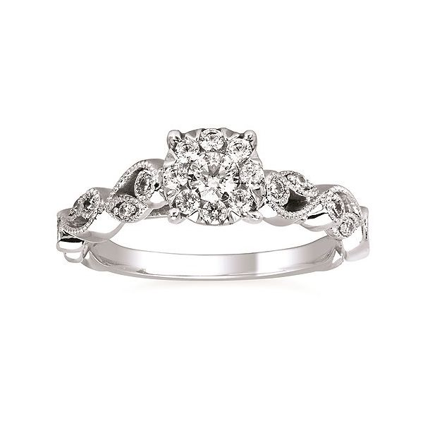Vintage-Inspired Whimsical Engagement Ring Holtan's Jewelry Winona, MN