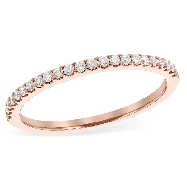 Rose Gold Diamond Wedding Band Holtan's Jewelry Winona, MN