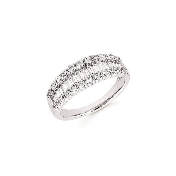 Round and Baguette Diamond Fashion Ring Holtan's Jewelry Winona, MN