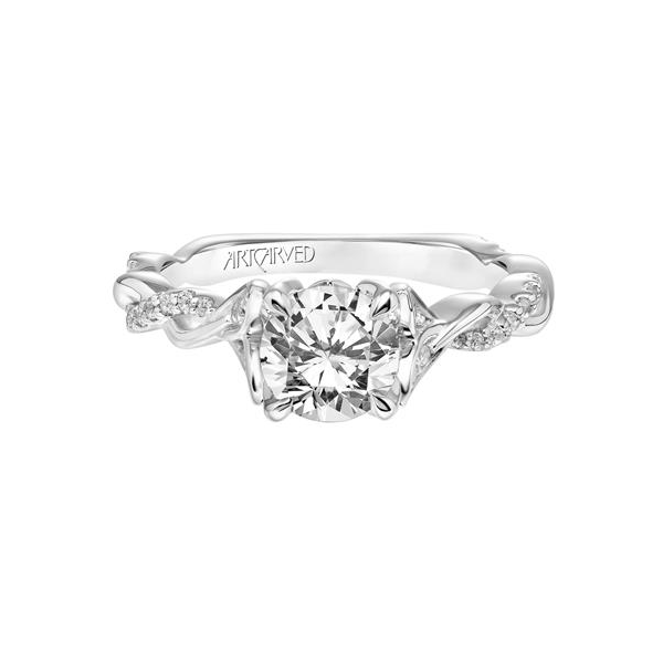 Braided Floral Solitaire Engagement Ring *SETTING ONLY* Image 3 Holtan's Jewelry Winona, MN