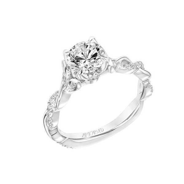 Braided Floral Solitaire Engagement Ring *SETTING ONLY* Holtan's Jewelry Winona, MN