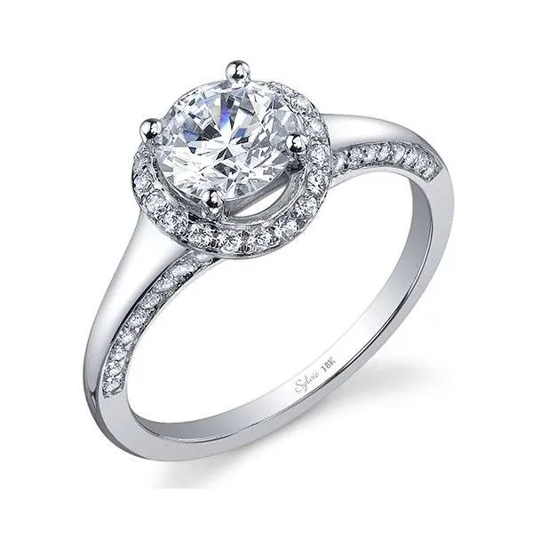 Concave Halo Engagement Ring *SETTING ONLY* Holtan's Jewelry Winona, MN