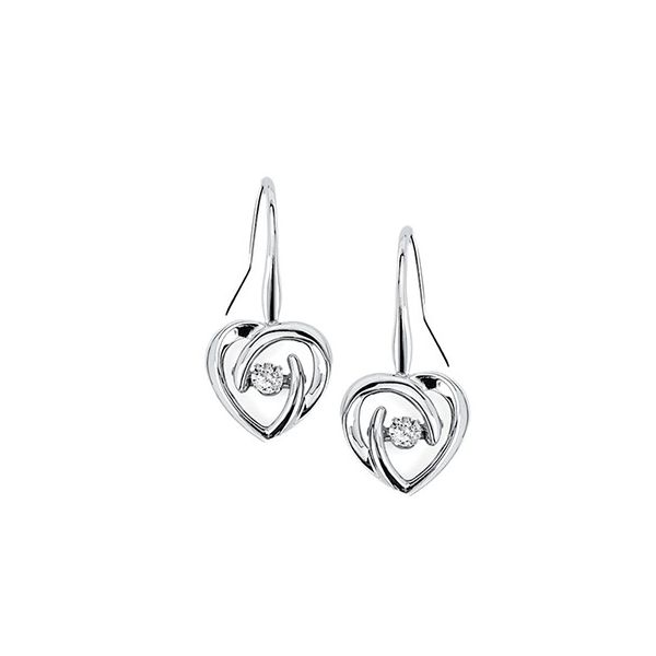 Shimmering Diamonds® Dangling Heart Earrings Holtan's Jewelry Winona, MN