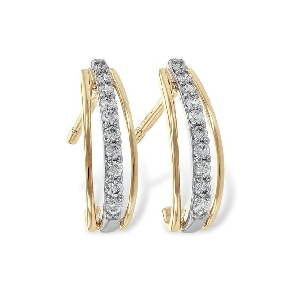 Partial Hoop Diamond Earrings Holtan's Jewelry Winona, MN