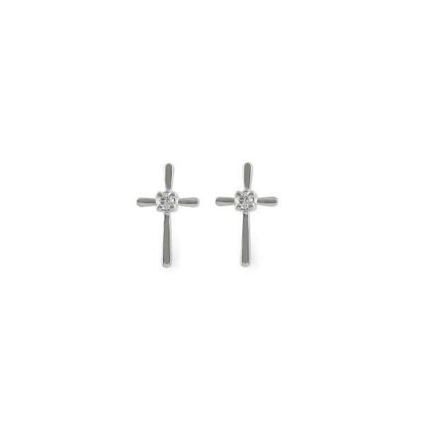 Diamond Cross Earrings Holtan's Jewelry Winona, MN