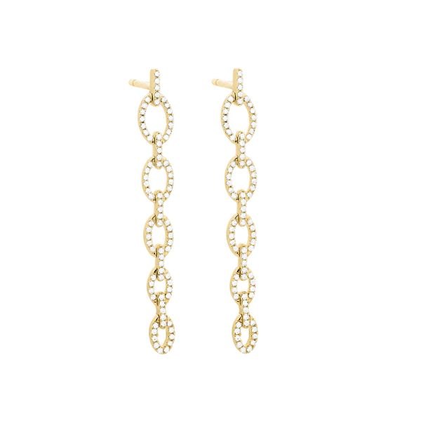 Diamond Link Earrings Holtan's Jewelry Winona, MN