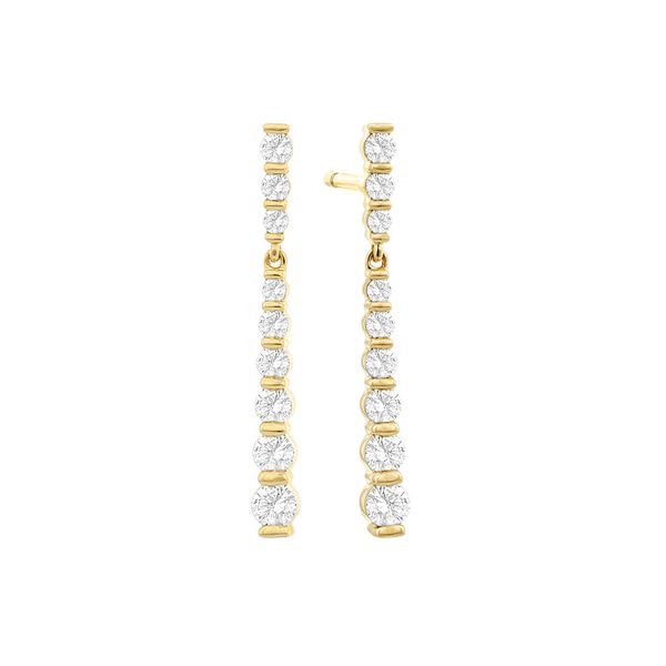 Diamond Line Drop Earrings Holtan's Jewelry Winona, MN