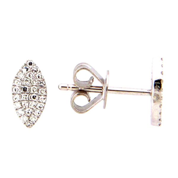 Mini Pave Diamond "Marquise" Earrings Holtan's Jewelry Winona, MN