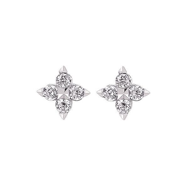 Petite Starburst Diamond Earrings Holtan's Jewelry Winona, MN