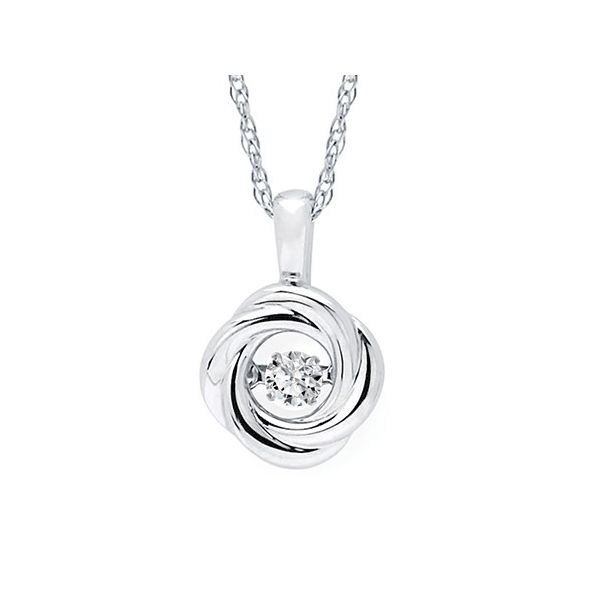Shimmering Diamonds® Swirly Circle Pendant Holtan's Jewelry Winona, MN
