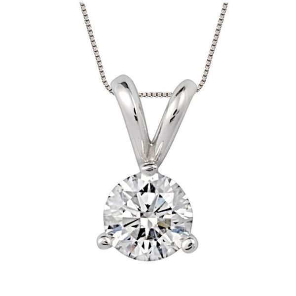 Diamond Solitaire Pendant Holtan's Jewelry Winona, MN