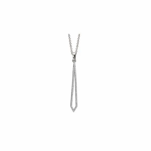 White Gold Fashion Dangle Diamond Pendant Holtan's Jewelry Winona, MN