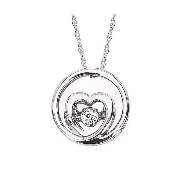 Shimmering Diamonds® Embedded Heart Pendant Holtan's Jewelry Winona, MN