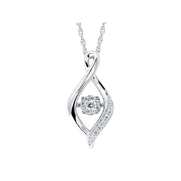 Dancing Diamond Pendant Holtan's Jewelry Winona, MN