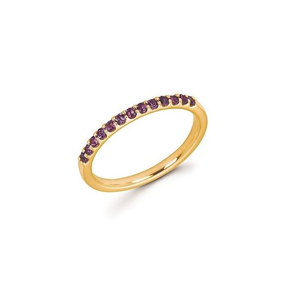 14k Yellow Gold Amethyst Stackable Ring Holtan's Jewelry Winona, MN
