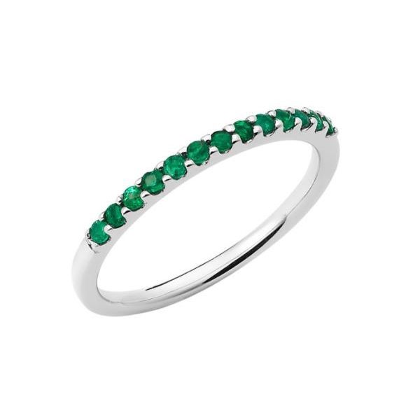 14k Yellow Gold Emerald Stackable Ring Holtan's Jewelry Winona, MN