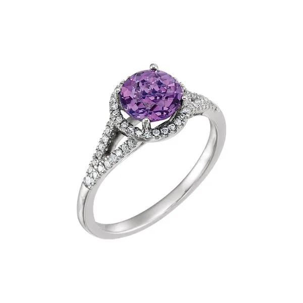 Genuine Amethyst and Diamond Ring Holtan's Jewelry Winona, MN