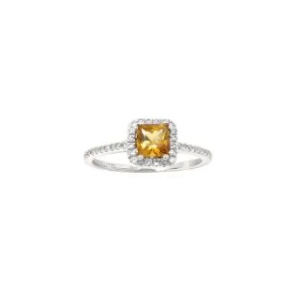 Citrine Cushion Halo Ring  Holtan's Jewelry Winona, MN